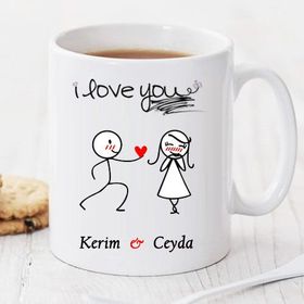 Wildlebend Pi154 I Love You Kişiye Özel Kupa