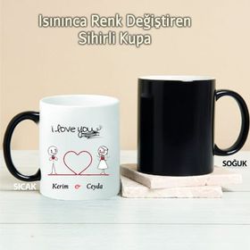 Wildlebend Pi156 I Love You Kişiye Özel Kupa