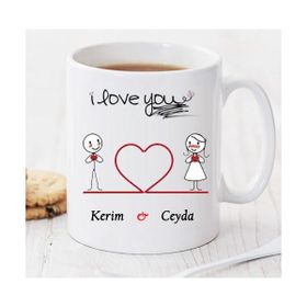 Wildlebend Pi156 I Love You Kişiye Özel Kupa