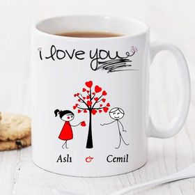 Wildlebend Pi168 I Love You Kişiye Özel Kupa