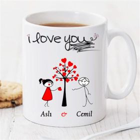 Wildlebend Pi168 I Love You Kişiye Özel Kupa