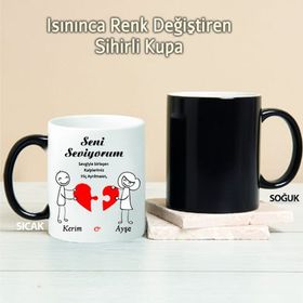 Wildlebend Pi176 Sevgiyle Birleşen Kalpler Kişiye Özel Kupa