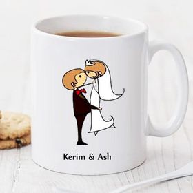 Wildlebend Pi212 Gelin & Damat Kişiye Özel Kupa
