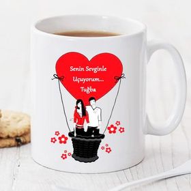 Wildlebend Pi57 Senin Sevginle Uçuyorum Kişiye Özel Kupa