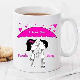 Wildlebend Pi61 I Love You Kişiye Özel Kupa