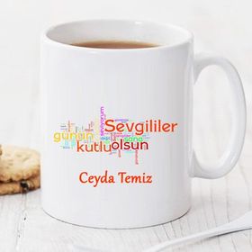 Wildlebend Pi62 Sevgililer Günün Kutlu Olsun Kişiye Özel Kupa