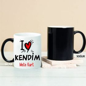 Wildlebend Pi70 I Love Kendim Kişiye Özel Kupa