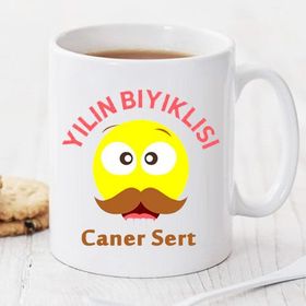 Wildlebend Pi71 Yılın Bıyıklısı Kişiye Özel Kupa