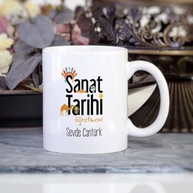 Wildlebend Sanat Tarihi Öğretmeni Kalpli Kupa Bardak