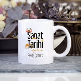 Wildlebend Sanat Tarihi Öğretmeni Kalpli Kupa Bardak