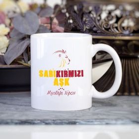 Wildlebend Sarı Kırmızı Aşk Taraftar Kupa Bardak