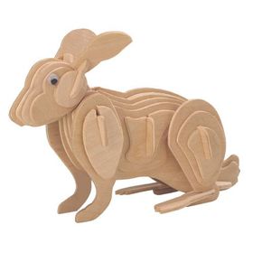 Wildlebend Tavşan 3D Ahşap Puzzle