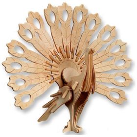 Wildlebend Tavus Kuşu 3D Ahşap Puzzle