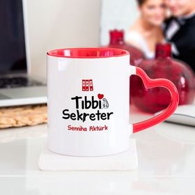 Wildlebend Tıbbi Sekreter Kalpli Kupa Bardak