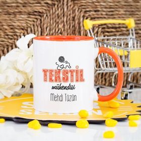 Wildlebend Turuncu Renkli Tekstil Mühendisi Kupa Bardak
