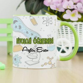 Wildlebend Yeşil Renkli Biyoloji Öğretmeni Kupa Bardak