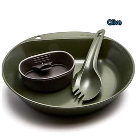 Wildo 67421 Olive Yeşil Gri Pathfinder Kit Yemek Seti