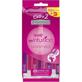 Wilkinson Sword Intuition Essentials Extra 2 10+5 Paket Kadın Çift Bıçaklı Tıraş Bıçağı