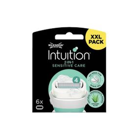 Wilkinson Sword Intuition Sensitive Care XXL 6 Yedek Başlık Kendinden Sabunlu Kadın Tıraş Bıçağı Kartuşu