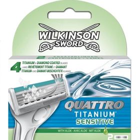Wilkinson Sword Quattro Titanium Sensitive 2 Toptan Koli İçi 10 Adet Yedek Kartuş