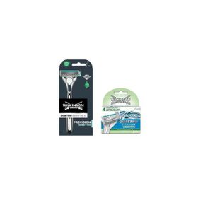 Wilkinson Sword Quattro Titanium Sensitive Erkek Tıraş Bıçağı ve 2 Yedek Başlık Set