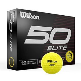 Wilson Fifty Elite Sarı 12'li Paket Golf Topu
