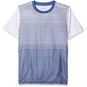 Wilson Mavi Team Anahtarı Çizgili Crew Erkek Çocuk T-shirt
