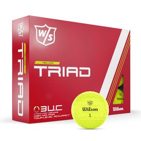 Wilson Staff Triad Sarı 12 Golf Topu