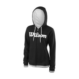 Wilson Team Script FZ siyah Kadın Tenis Sweatshirt