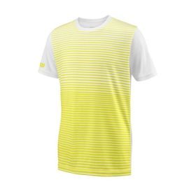 Wilson WRA767205 Sarı B Team Striped Crew Erkek Çocuk T-Shirt