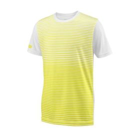 Wilson WRA767205 Sarı B Team Striped Crew Erkek Çocuk T-Shirt