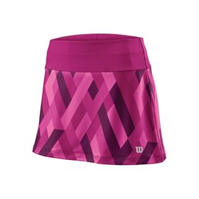 Wilson WRA769302 UWII Print 12.5 Mor Kadın Tenis Eteği