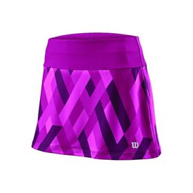 Wilson WRA769302 UWII Print 12.5 Mor Kadın Tenis Eteği