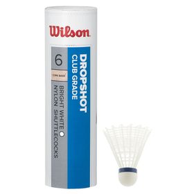 Wilson WRT6046WH Dropshot 6 Tube Wh Badminton Topu