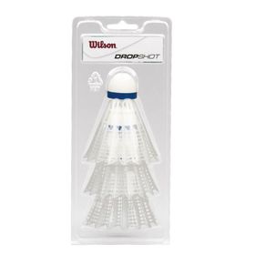 Wilson WRT6048WH Dropshot 3 Clamshel Wh Badminton Topu
