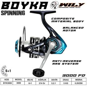 Wily Boyka 3000 6+1 BB Olta Makinesi
