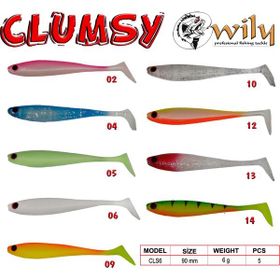 Wily Clumsy 9 cm 6 gr Renk:5 Silikon Yem