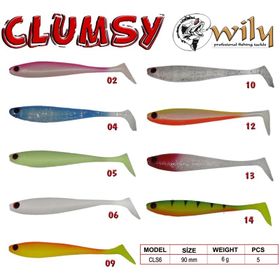 Wily Clumsy 9 cm 6 gr Renk:5 Silikon Yem