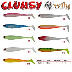 Wily Clumsy 9 cm 6 gr Renk:5 Silikon Yem