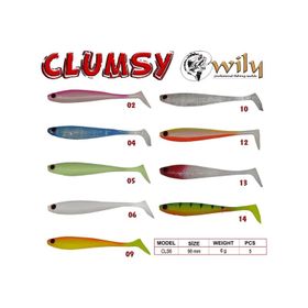 Wily Clumsy 9 cm 6 gr Renk:5 Silikon Yem