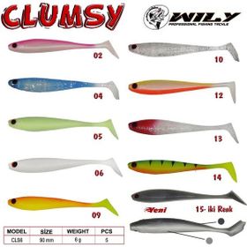 Wily Clumsy 9 cm 6 gr Silikon Yem