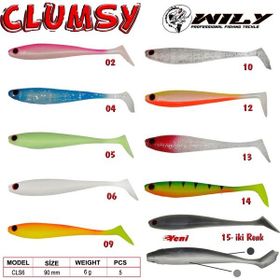 Wily Clumsy 9 cm 6 gr Silikon Yem