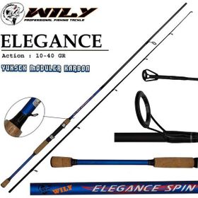 Wily Elegance 240 cm 10-40 gr Atarlı Karbon Spin Olta Kamışı