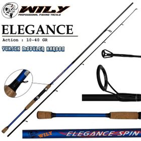 Wily Elegance 270 cm 10-40 gr Atarlı Karbon Spin Olta Kamışı
