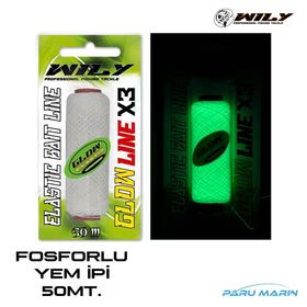 Wily Fosforlu Glow Pro Elastik 50 mt Yem İpi