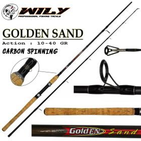 Wily Golden Sand 240 cm 10-40 gr Atarlı Karbon Spin Olta Kamışı