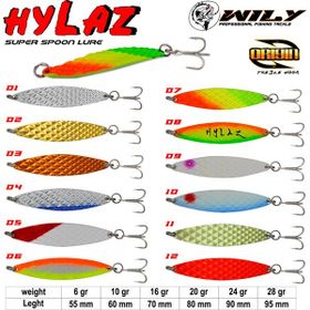 Wily Hylaz Kaşik 24 gr 90 mm Hologramli Renk: 4 Sahte Yem