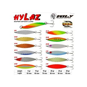 Wily Hylaz Kaşik 24 gr 90 mm Hologramli Renk: 4 Sahte Yem