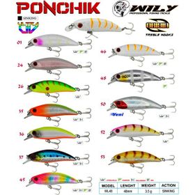Wily Ponchik 50 4.8 cm 3.5 gr Sinking Maket Balık