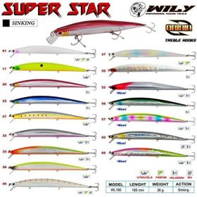 Wily Sinking Süper Star 36 gr 18.5 cm Maket Balık